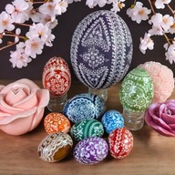 Pisanki wielkanocne kraszanki GĘSIE ręcznie robione ludowy folk unikat 2026