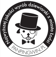 Naklejka z logo Pan Pingwin