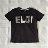 T-shirt z nadrukiem ELO! 5.10.15 kids rozm. 122 bawełna markowy (579)