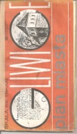 GLIWICE - PLAN MIASTA Z 1989 ROKU.