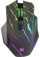 Myszka bezprzewodowa gamingowa Defender URAN GM-503 3200dpi czarna RGB