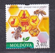 MOŁDAWIA ** PSZCZOŁY, kwiaty Mi 1244