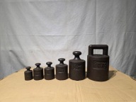 Stare odważniki handlowe - zestaw 0.5-10kg