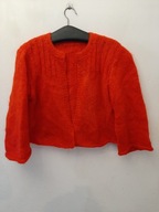 MOHEROWY SWETER M\L CARDIGAN SWETR ORYGINANY WEŁNIANY DZWONEK
