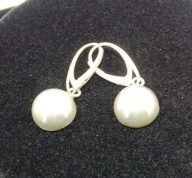 Ładne kolczyki design PRL srebro polska 925