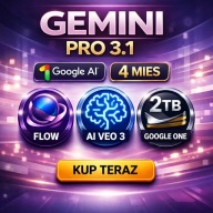 GEMINI PRO 3.1 + VEO3 | 4 MIESIĄCE | KONTO PRYWATNE | SZYBKA DOSTAWA