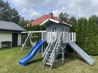 Plac zabaw dla dzieci TUPTUŚ ślizg piaskownica huśtawka drewniany