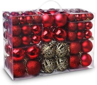 Bombki choinkowe 6 cm 100 sztuk błyszczące matowe ozdoby świąteczne