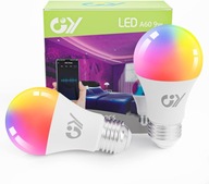 Żarówki SMART Bluetooth RGB A60 E27 9W 850lm 2 sztuki