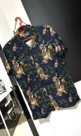 W Koszula Primark granat agresywne tygrysy w kwiatach rozmiar duże XS