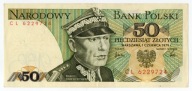 50 zł 1979 - CL - Stan 2/3. Stopień rzadkości L5.