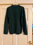 Sweter męski M Carry zielony bawełna 100% z okrągłym dekoldem