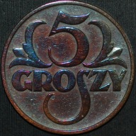 5 groszy 1931 - przyzwoity egzemplarz