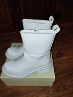 Botki białe damskie 36