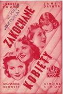 ZAKOCHANE KOBIETY -wyk. SIMONE SIMON -film -program kinowy -lata 30-te