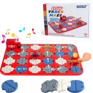 Tor samochodowy puzzle z labiryntem dla autek zabawka sensoryczna labirynt