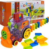 CIUCHCIA UKŁADAJĄCA DOMINO POCIĄG LOKOMOTYWA 60 el