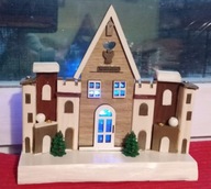 Domek zimowy, ozdoba, święta, dekoracja