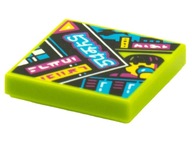 LEGO 3068bpb1600 TILE 2x2 VIDIYO limonkowy magazyny 1szt Nowy