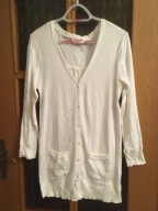 SWETER ECRU SEKRET L/XL AZUREK COTTON KIESZENIE