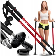 KIJKI DO NORDIC WALKING KIJE DO CHODZENIA PO GRÓRACH REGULOWANE TREKKINGOWE