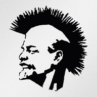 Lenin Punk Irokez Naklejka rozm. S