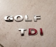 Znaczek TDI na tylną klapę VW Golf
