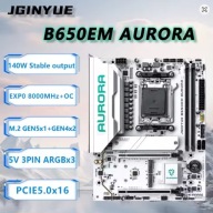JGINYUE B650EM Aurora AM5 M-ATX PCIe 5.0 dla AMD