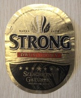 ETYKIETA - BROWAR WARKA - STRONG - DWUSŁODOWY - SZLACHETNY GATUNEK
