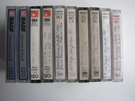 BASF TAŚMA MAGNETOFONOWA KASETOWA ZESTAW 10 SZT NAGRANE MIX