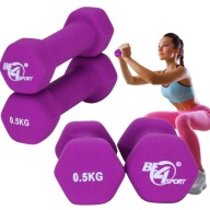 Zestaw Hantli 2x0,5kg Ciężarki Hantle Żeliwne do Ćwiczeń Dobry Prezent