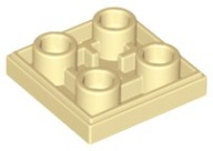 LEGO Płytka gładka odwrócona 2x2 11203 tan 2szt N