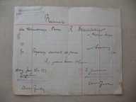 NOWY SĄCZ PRACOWNIA WYROBÓW ŚLUSARSKICH przedwojenny RACHUNEK