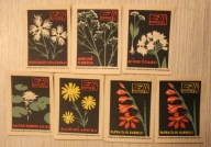 ETYKIETY ZAPAŁCZANE - ZESTAW 7 SZTUK - ROSJA, ZSRR