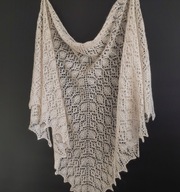 Chusta alpaca merino hand made rękodzieło