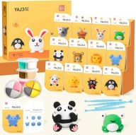 MASA MODELARSKA SAMOUTWARDZALNA 48 SZT. ZESTAW GLINY DLA DZIECI