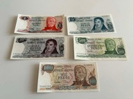 Argentyna 1, 5, 10, 500, 1000 pesos stan AU/UNC