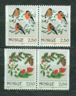NORWEGIA** Boże Narodzenie, ptaki Mi 938-39