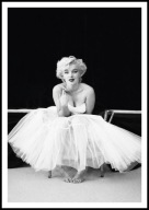 A2 PLAKAT OBRAZ MARILYN MONROE FILM SŁOMIANY WDOWIEC KULTOWY CZARNO BIAŁY