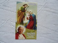 STARY OBRAZEK KOLĘDOWY BARDZO ŁADNY JAN PAWEŁ II