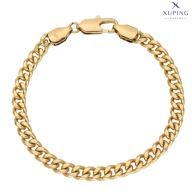 73387 BRANSOLETKA 18K POZŁACANA 19 CM 5,5 MM splot pancerka