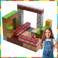 KLOCKI MAGNETYCZNE PIXELE BLOKI KONSTRUKCYJNE 98EL. + 2 LUDZIKI