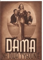 DAMA NA DWA TYGODNIE -wyk.JOAN CRAWFORD -film -program kinowy -lata 30-te