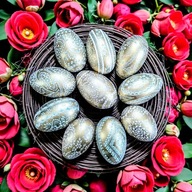 Pisanki wielkanocne kraszanki GĘSIE ZŁOTE ręcznie robione unikat 2026