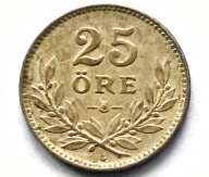 SZWECJA 25 ORE 1940 / srebro