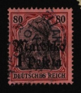 Niemiecka poczta w Maroko 1906 r. 1 Peseta (Znak Wodny)