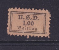 Niemcy, znaczki opłat członkowskich, WWII, fiskalne /AK/