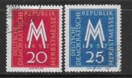 Znaczki Pocztowe Niemcy DDR Kasowane 596-97.. 1957 r