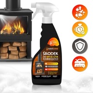HeatFire Środek do mycia SZYB kominka MOCNA PIANKA do szyb kominkowych 0,5L