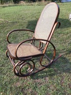 Fotel bujany Rattanowy piękny design ratan